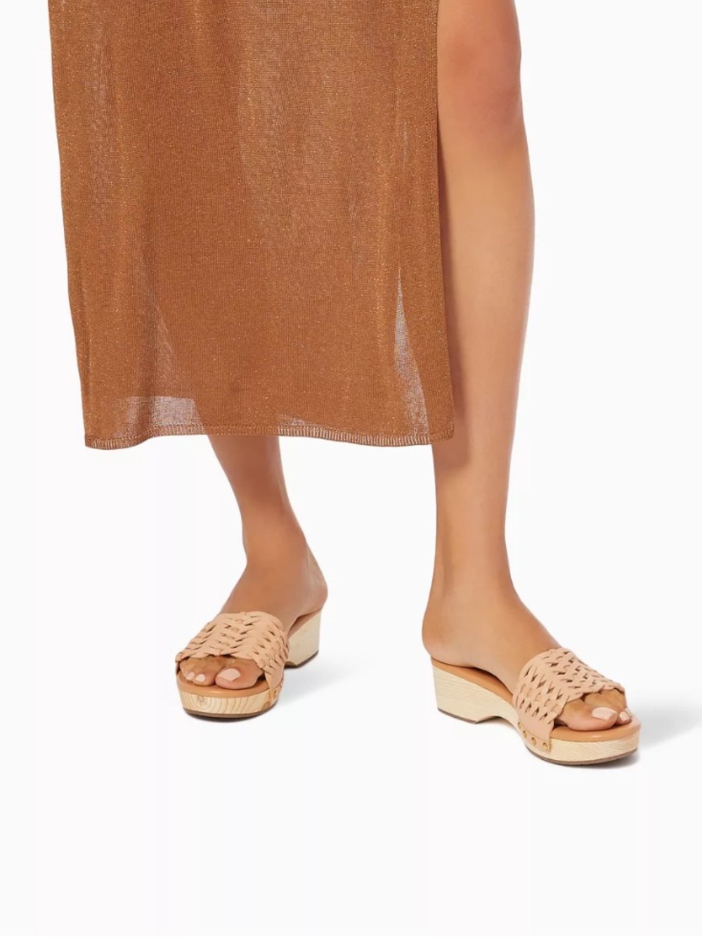 Ancient Greek Sandals Open Woven Leather Clog